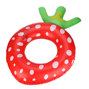 Inflatable Strawberry Beach & Pool Float