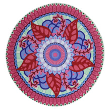 Load image into Gallery viewer, Round Summer Bloom Beach Towel