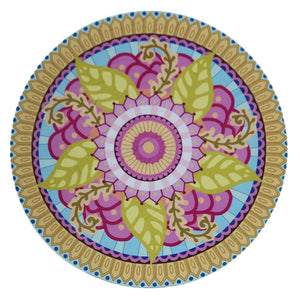 Round Summer Bloom Beach Towel