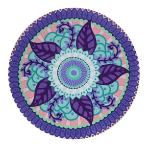 Round Summer Bloom Beach Towel