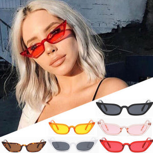 Vintage Cat Eye Sunglasses Retro Small Frame