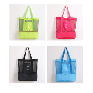 Play & Joy Mesh Beach Tote Bag