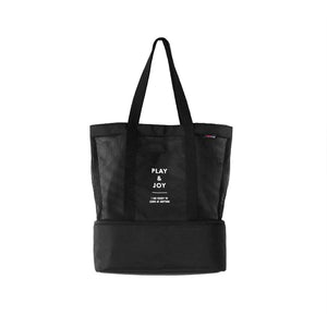 Play & Joy Mesh Beach Tote Bag