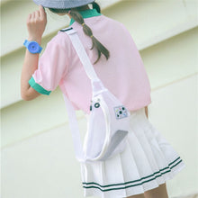 Load image into Gallery viewer, White Transparent Crossbody Fanny Pack Bag