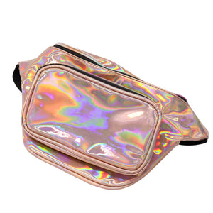 Champagne Holographic Shinning Fanny Pack