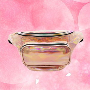 Champagne Holographic Shinning Fanny Pack