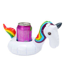 Load image into Gallery viewer, Inflatable Unicorn Drink Holder Beach &amp; Pool Float