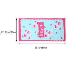 Load image into Gallery viewer, At The Beach Rose Print Shawl Towel