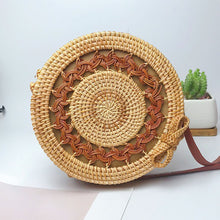 Load image into Gallery viewer, Handwoven Straw Rope Patterned Crossbody Bag