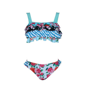 Loose Hawaiin Back Tie Two-Piece Bathing Suit