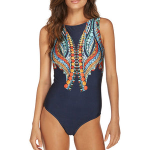 Tropical Goddess One-Piece Bathing Suit