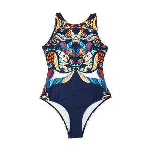 Tropical Goddess One-Piece Bathing Suit