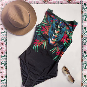 Tropical Goddess One-Piece Bathing Suit