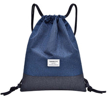 Load image into Gallery viewer, Oxford Drawstring Beach Bag