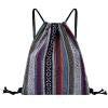 Load image into Gallery viewer, Patterned Drawstring Beach Bag