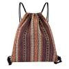 Patterned Drawstring Beach Bag