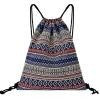 Load image into Gallery viewer, Patterned Drawstring Beach Bag