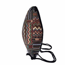 Load image into Gallery viewer, Patterned Drawstring Beach Bag